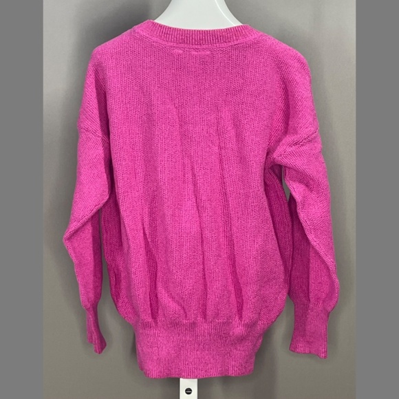 NEW Gap Sweater Girls Small 6 7 pink knit pull over preppy casual girly glitter - Picture 6 of 8